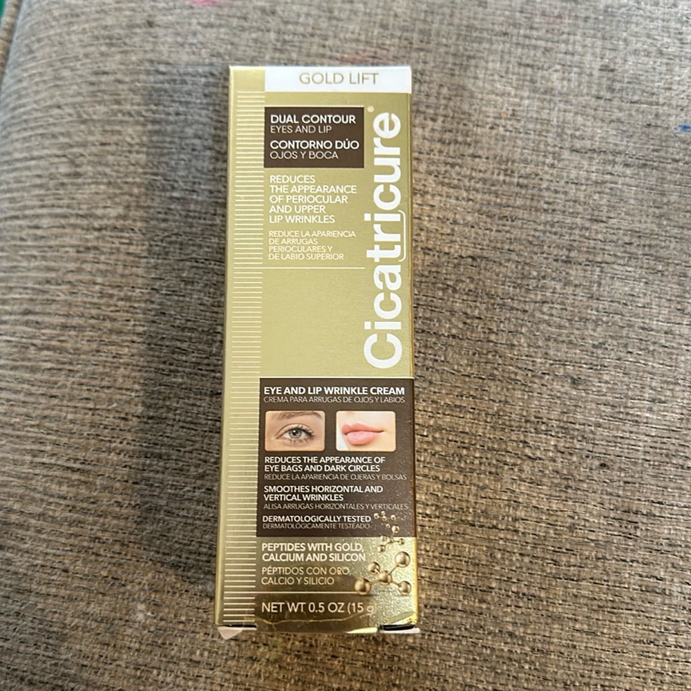 Cicatricure Gold Lift Dual Contour Eye And Lip Wrinkle Cream, 0.5 oz/15 g